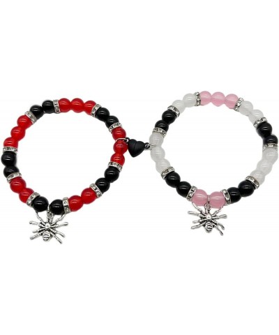 Spider Matching Bracelets Friendship Couples Relationship Bracelet Magnetic Pinky Promise Best Friends Distance Bracelet for ...