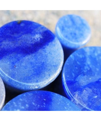 Pair of Natural Blue Adventurine Stone Saddle Plug // Choose Size // 5/8" (16mm) $9.71 Body Jewelry