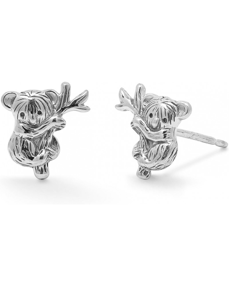 Jewelry Sterling Silver Koala Bear Stud Earrings $10.66 Earrings