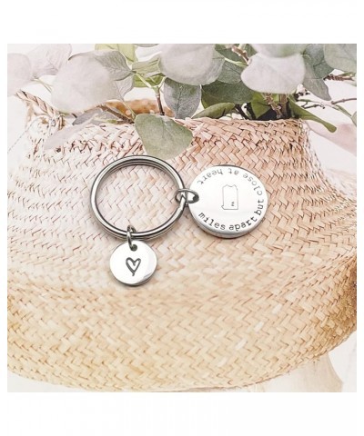 Miles Apart but Close at Heart United States Keychain Moving Away Gift Going Away Gift Long Distance Relationship Gift Pa-pen...