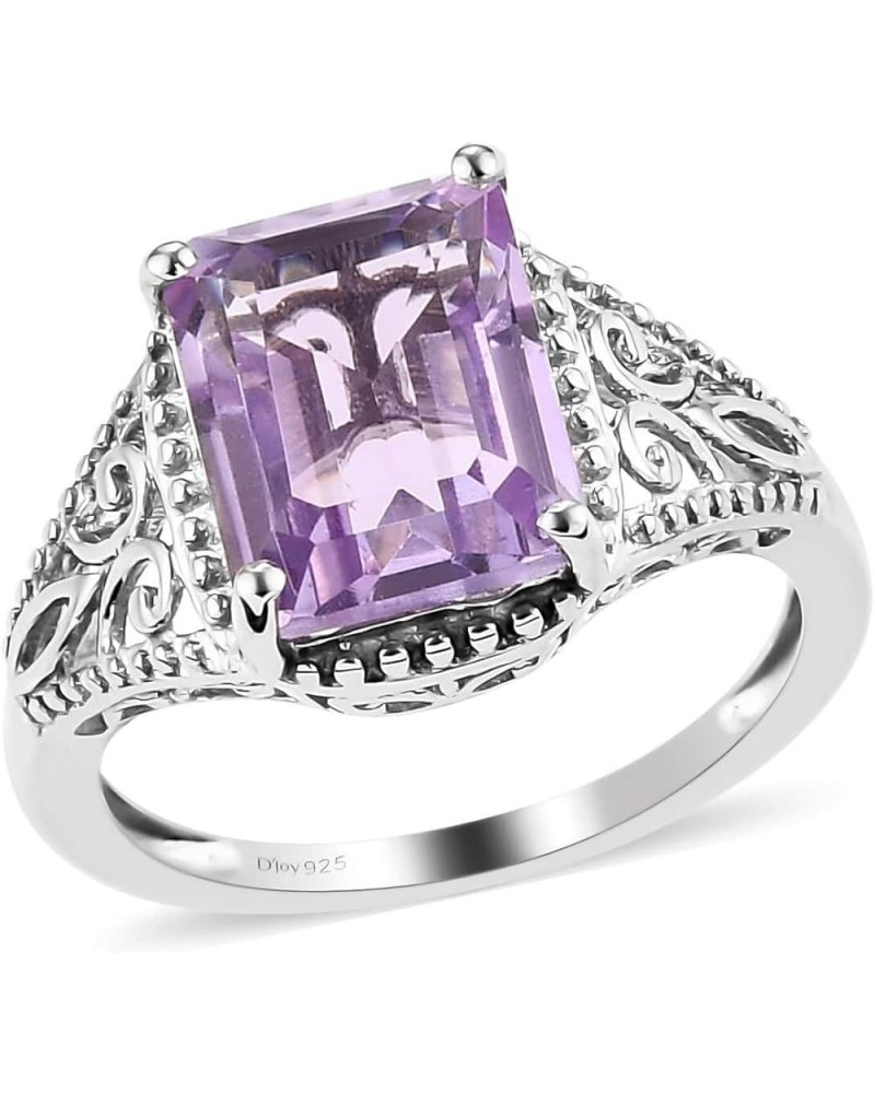 Shop LC Ring for Women Platinum Plated 925 Sterling Silver Birthday Gifts for Women Amethyst $12.39 Others