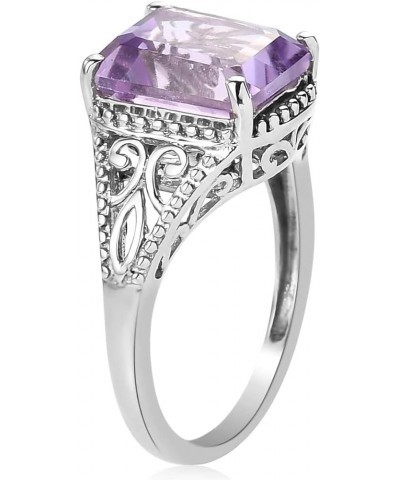 Shop LC Ring for Women Platinum Plated 925 Sterling Silver Birthday Gifts for Women Amethyst $12.39 Others