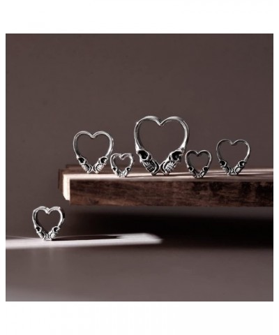 1 Pair Double Flared Ear Gauges Heart Shape Zircon Ear Tunnels Plugs Flesh Stretchers Expander Piercing Body Jewelry 0g-1"(8m...