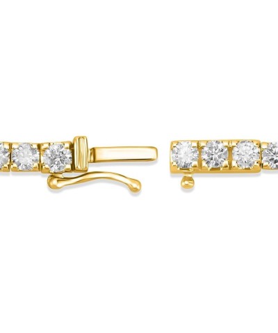 14K Yellow Gold Lab Grown Diamond Tennis Bracelet (5-10 cttw, E-F Color, VS1 Clarity) 7.25 Inches 5.0 carats $1.00 Bracelets