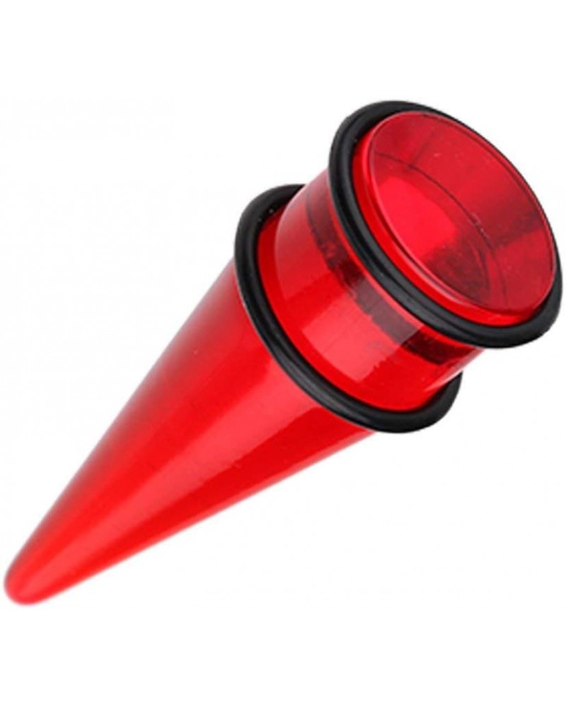 Basic Shorty UV Acrylic Ear Stretching Taper 23/32" (18mm), Red $9.68 Body Jewelry