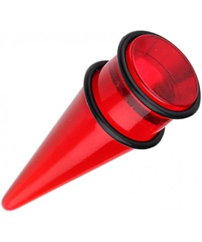 Basic Shorty UV Acrylic Ear Stretching Taper 23/32" (18mm), Red $9.68 Body Jewelry