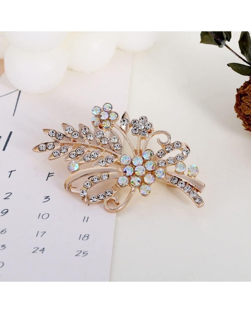 Exquisite Rhinestone Flower/Butterfly Brooches, Luxury Elegant Brooch Pins Sparkling Banquet Jewelry Gifts for Women, Girls, ...