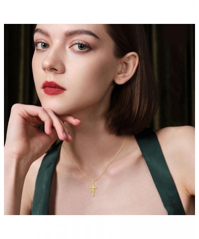 14k Real Gold Cross Jewelry Gifts for Mother Daughter Grandma Sister Cross Pendant Necklace for Women Girls Hummingbird $106....