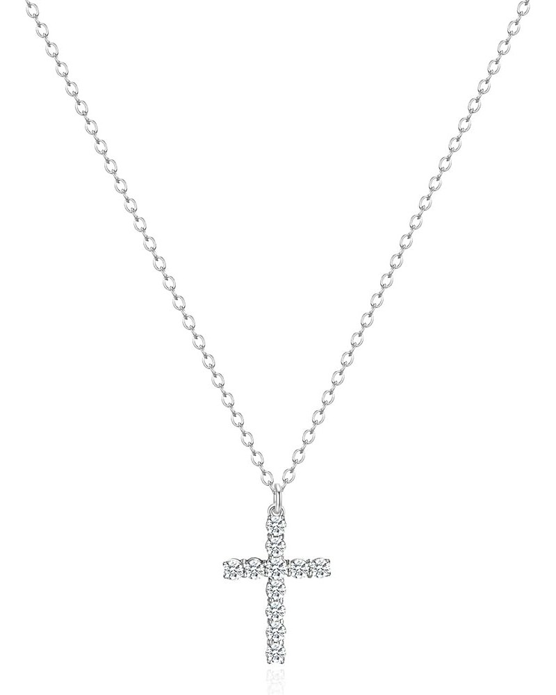 Cross Necklace for Women 14k Gold/Silver Plated Tiny Cross Pendant Necklace for Women Simple Layered Cross Necklaces for Wome...