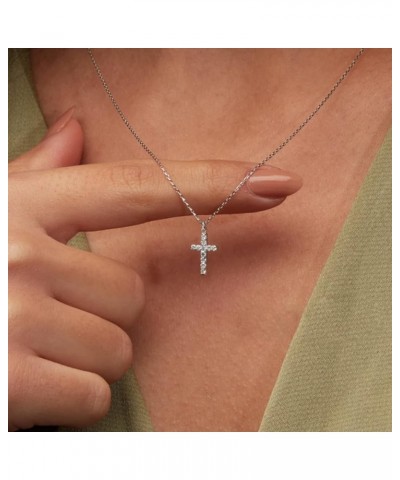 Cross Necklace for Women 14k Gold/Silver Plated Tiny Cross Pendant Necklace for Women Simple Layered Cross Necklaces for Wome...