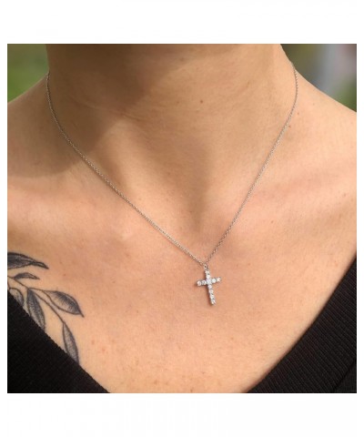 Cross Necklace for Women 14k Gold/Silver Plated Tiny Cross Pendant Necklace for Women Simple Layered Cross Necklaces for Wome...