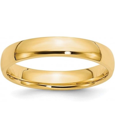 14K Yellow Gold 4mm Comfort Fit Wedding Band Ring Sizes 4 to 14 $151.99 Rings