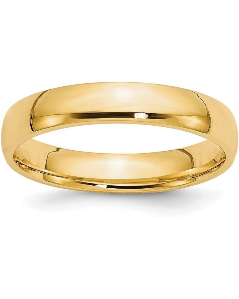 14K Yellow Gold 4mm Comfort Fit Wedding Band Ring Sizes 4 to 14 $151.99 Rings