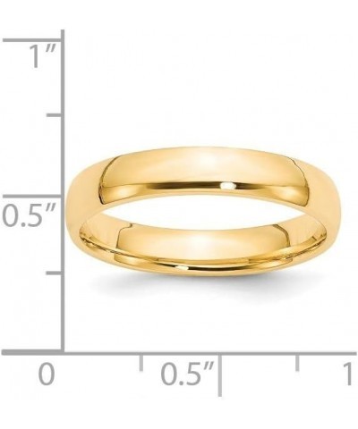 14K Yellow Gold 4mm Comfort Fit Wedding Band Ring Sizes 4 to 14 $151.99 Rings