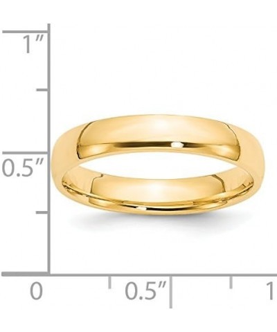 14K Yellow Gold 4mm Comfort Fit Wedding Band Ring Sizes 4 to 14 $151.99 Rings