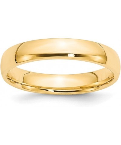 14K Yellow Gold 4mm Comfort Fit Wedding Band Ring Sizes 4 to 14 $151.99 Rings