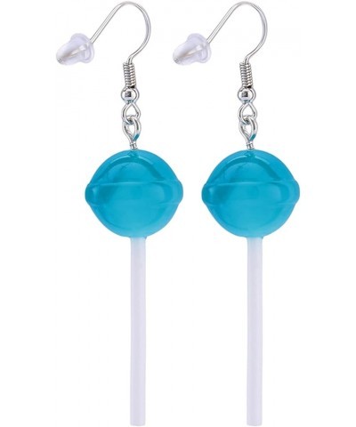 Dearanswer Creative Round Lollipop Drop Earring Cute Candy Funny Simulation Food Dangle Earring Friendship Personality Long E...