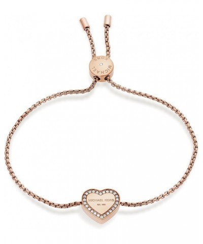 Rose Gold-Tone Bracelet for Women Bracelets Jewelry for Women Heart Chain $29.06 Bracelets