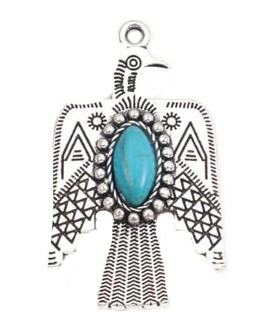 Charm, Southwestern Thunderbird Faux Turquoise Charm Dangle Fits European Bracelet+ GIFT BAG $9.45 Bracelets