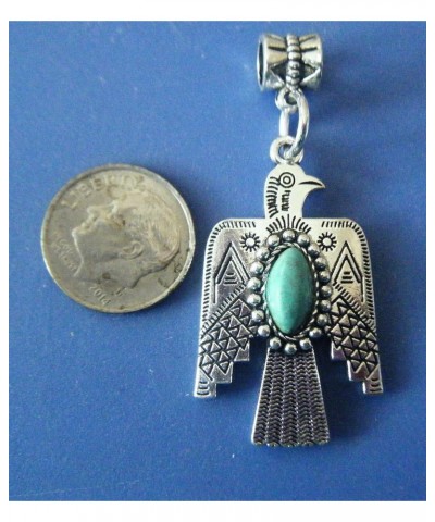 Charm, Southwestern Thunderbird Faux Turquoise Charm Dangle Fits European Bracelet+ GIFT BAG $9.45 Bracelets