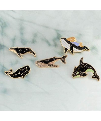 Lovely Fish Brooch Pins, Cartoon Whale Dolphin Pattern Pin Badges for Children Women Girl Clothes Bags Brooch Pin Set $6.24 B...