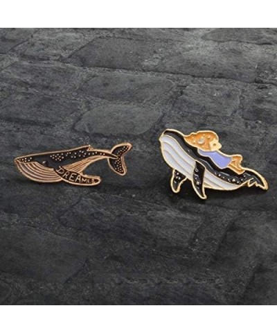 Lovely Fish Brooch Pins, Cartoon Whale Dolphin Pattern Pin Badges for Children Women Girl Clothes Bags Brooch Pin Set $6.24 B...