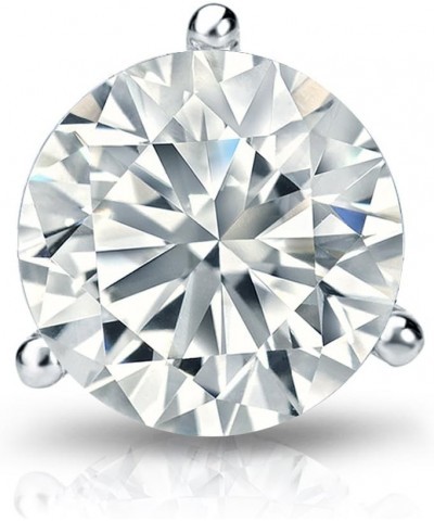 Platinum 3-Prong Martini Diamond SINGLE STUD Earring (1/8-1 ct, H-I, I2-I3) Screw-Back 1.0 carats $111.76 Earrings