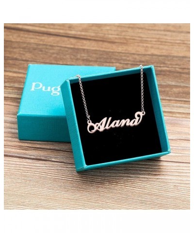 Casa De Novia Cursive Name Necklace Pendant Personalized Gift Custom Jewelry for Women Mom Men Girls Boys Alana $11.03 Necklaces