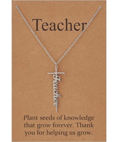 Faith Cross Necklace for Women Religious Gifts for Women Christian Jewelry Gifts for Women 73-Teacher-1 $11.59 Necklaces