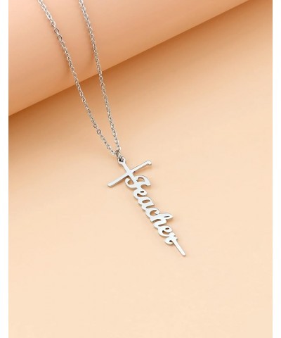 Faith Cross Necklace for Women Religious Gifts for Women Christian Jewelry Gifts for Women 73-Teacher-1 $11.59 Necklaces