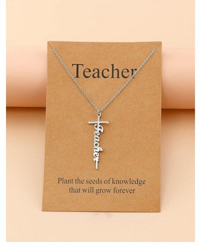 Faith Cross Necklace for Women Religious Gifts for Women Christian Jewelry Gifts for Women 73-Teacher-1 $11.59 Necklaces