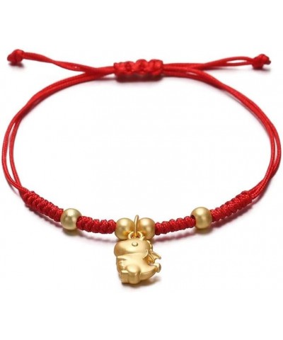 Handwoven New Year of 2024 Dragon Bracelet For Women Men Woven Red String Adjustable Chinese Zodiac Dragon Charm Bracelet Luc...