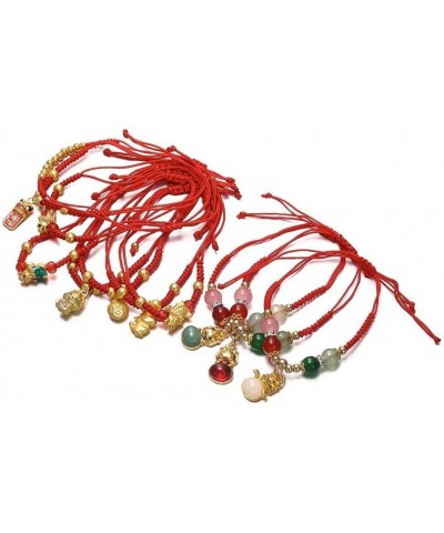 Handwoven New Year of 2024 Dragon Bracelet For Women Men Woven Red String Adjustable Chinese Zodiac Dragon Charm Bracelet Luc...