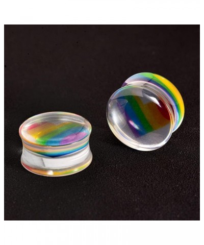 2 PCS Resin Acrylic Transparent Screw Tunnels Ear Expander Stretcher Piercing Ear Gauges 10mm PO-D3188 $9.12 Body Jewelry