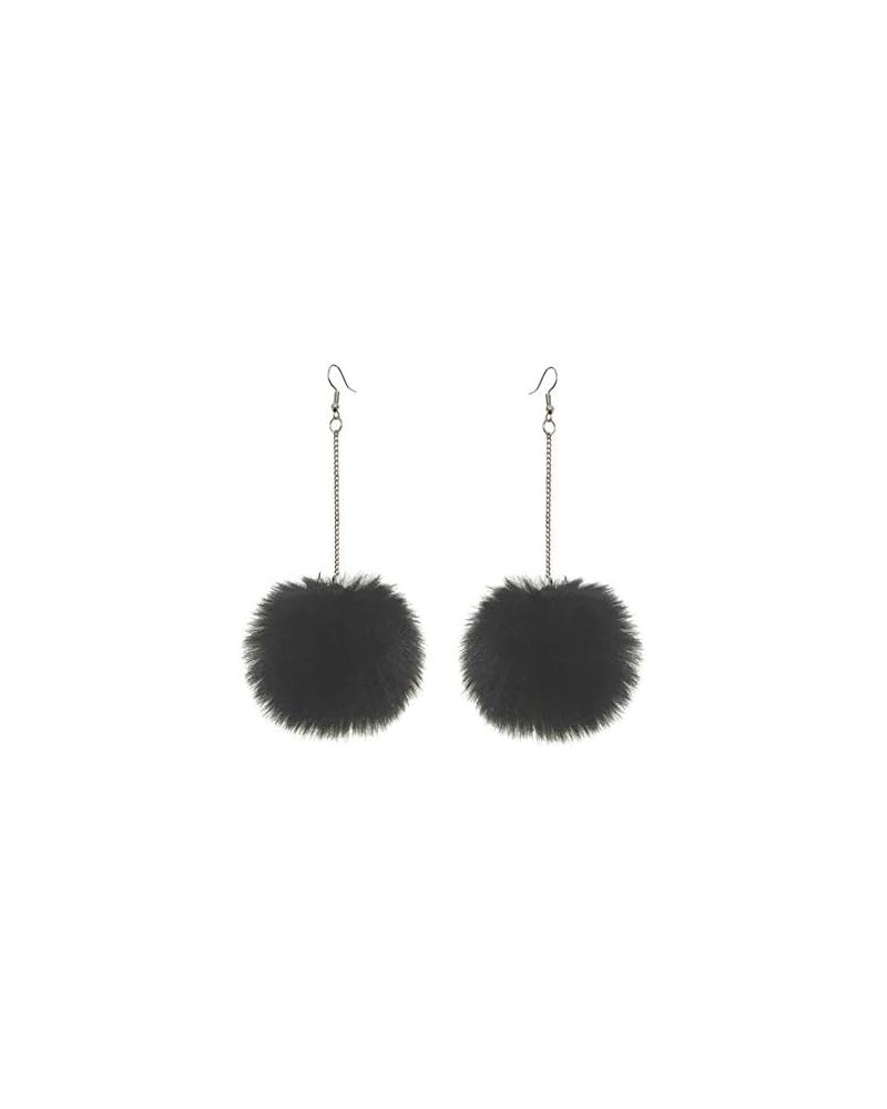 1-5Pairs Colorful Pom Pom Earring Faux Fur Ball Earrings Raibowcolors Jewelryset Cute Balls Accessory Lovely Jewelries for Wo...