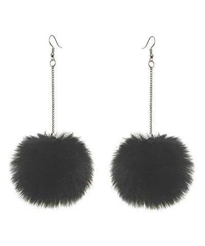 1-5Pairs Colorful Pom Pom Earring Faux Fur Ball Earrings Raibowcolors Jewelryset Cute Balls Accessory Lovely Jewelries for Wo...