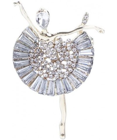 Women's Rhinestone Ballerina Brooch Pin, Ballet Dancer Brooches Elegant Jewelry Accessories Party Gift, Girl Ballerina Brooch...