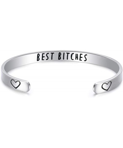 Best Friend Gift Friendship Bracelet Stainless Steel Best Bitchs Bracelet Bracelet $7.01 Bracelets