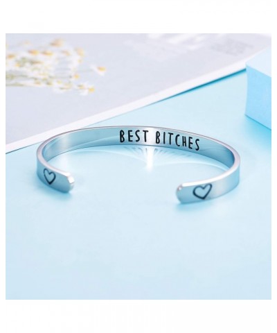 Best Friend Gift Friendship Bracelet Stainless Steel Best Bitchs Bracelet Bracelet $7.01 Bracelets