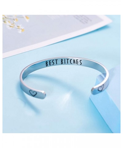 Best Friend Gift Friendship Bracelet Stainless Steel Best Bitchs Bracelet Bracelet $7.01 Bracelets