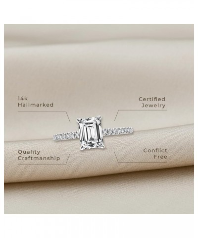 1.67cttw Lab-grown Diamond Engagement Ring in 14k Gold (F-G Color, VS Clarity), Gifts for Her Birthday, Anniversary, Mothers ...