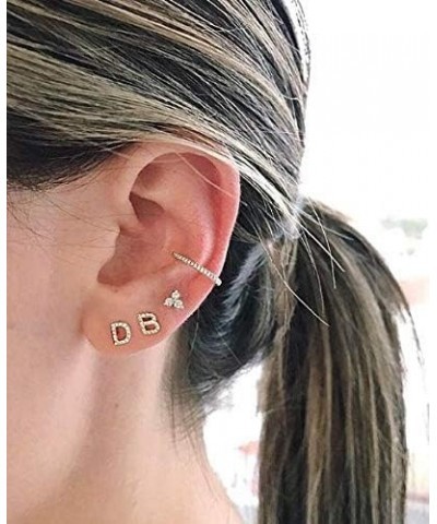 2Pcs Initial Earrings for Women Initial Stud Earrings for Girls 26 Alphabet Letter Initial Earrings k $8.24 Earrings