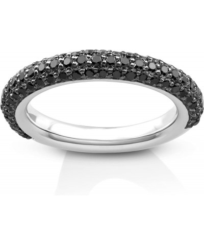 Sterling Silver Black Diamond Band Ring (7/8 cttw, Black Color, I3 Clarity) sterling-silver $125.40 Rings