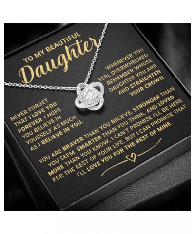 To My Daughter Necklaces From Mom, Daughter Necklace From Dad, Gifts For Daughters From Mothers, Father Daughter Gifts From M...