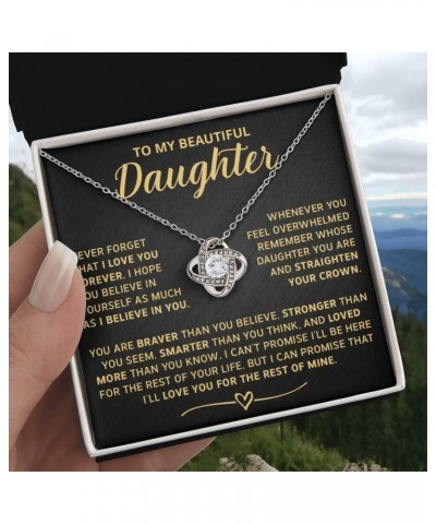 To My Daughter Necklaces From Mom, Daughter Necklace From Dad, Gifts For Daughters From Mothers, Father Daughter Gifts From M...