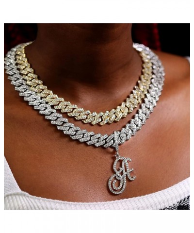 Adult Women's Gold and Silver Zinc Chain Necklace with Cursive Links Silver A $10.12 Necklaces