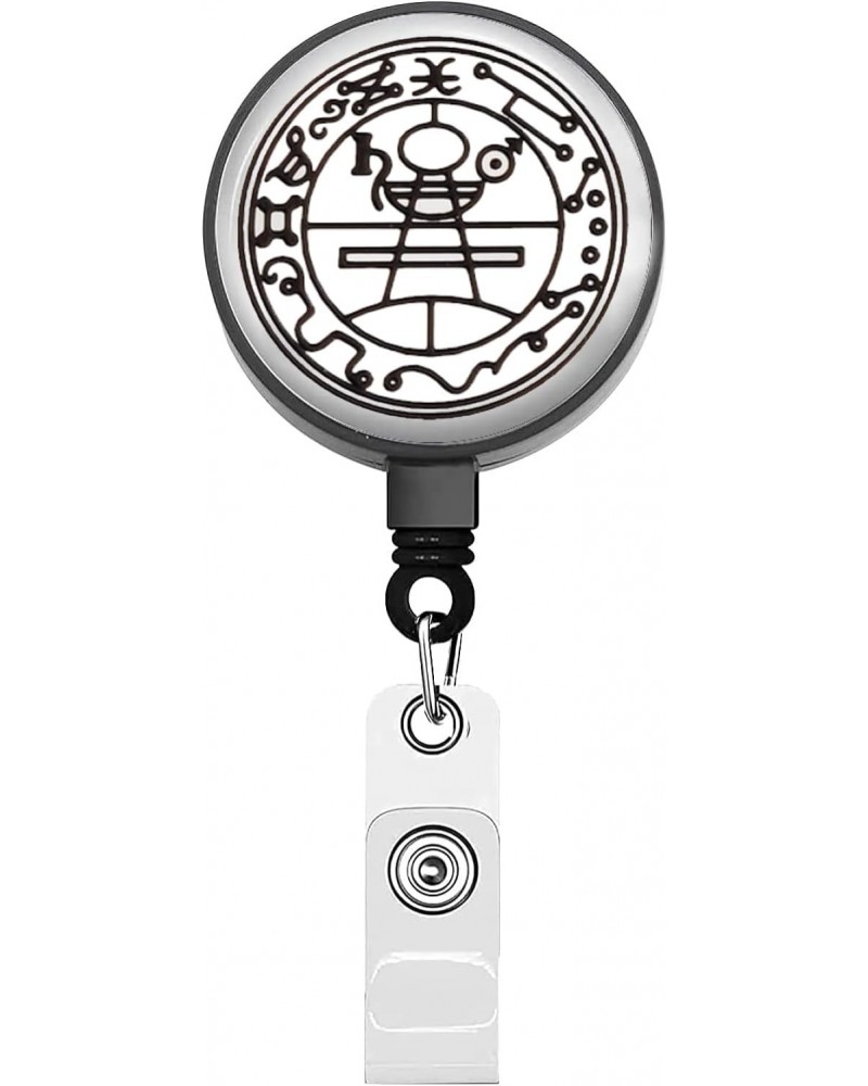 Protection Secret Seal of Solomon Retractable Badge Holder Wealth Fortune Amulet Badge Reel Jewish Talisman Theme Gift $9.48 ...