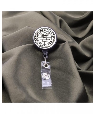 Protection Secret Seal of Solomon Retractable Badge Holder Wealth Fortune Amulet Badge Reel Jewish Talisman Theme Gift $9.48 ...