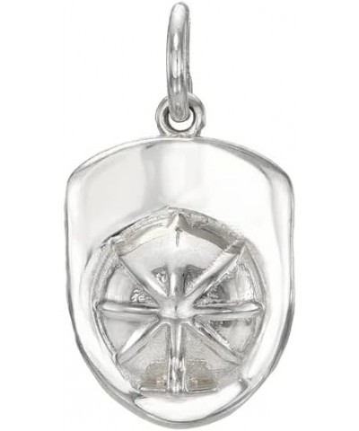 Sterling Silver Firefighter Helmet Pendant Necklace, 18 $14.69 Necklaces