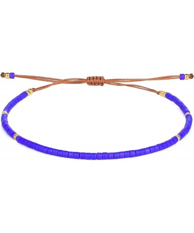 Miyuki Beaded Friendship Bracelets Thin Rope Bracelets Women Handmade Wrap Bracelets Jewelry Blue K $9.87 Bracelets